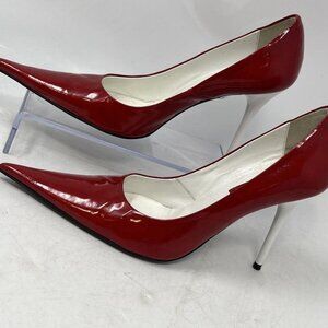 HELEN MARLEN Red Patent Leather Stiletto Pumps – Size 36 (US 6)